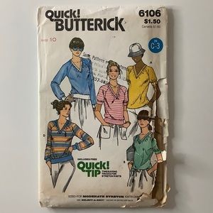 Butterick 6106 Sewing Pattern